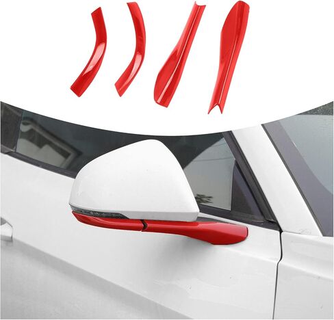 CheroCar Rearview Side Mirror Decoration Trim Cover for Ford Mustang 2015-2023, ABS Material Exterior Accessories(Carbon Fiber) in Saudi Arabia