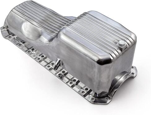 Speedmaster PCE300.1090.01 Compatible with Chevy BBC 454 2Pc Gen 4 1965-1990 Polished Finned Aluminum Oil Pan in Kuwait