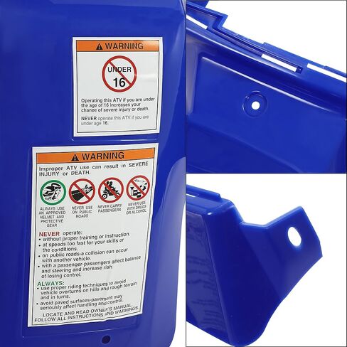 Kojem Blue Front Fenders Plastic Body Compatible with 1987-2006 Yamaha Banshee 350 (YFZ350) Plastic Kit in Saudi Arabia