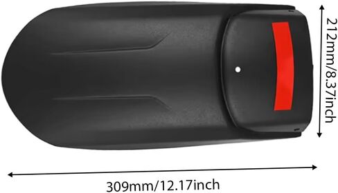 موسع الحاجز الأمامي للدراجة النارية، امتداد واقي الطين الأمامي، متوافق مع Honda NX400 2023-2024، متوافق مع Honda NX500 2023-2024، أسود، قطعة واحدة in Saudi Arabia