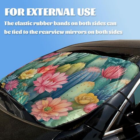 Cats Car Windshield Sunshades Cute Funny Cartoon Kitty Animal Front Window Sun Shade Blocks UV Rays Sun Visor Protector for Car Sedan Truck SUV Accessories 59" L x 31.5" W in Saudi Arabia