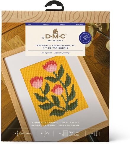 DMC Summertime Dahlia - Medium Tapestry-Needlepoint Kit in Saudi Arabia