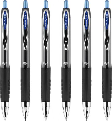 uniball 207 Retractable Gel Pen, Medium Point (0.7mm), Green Ink, 6 Pens in Saudi Arabia