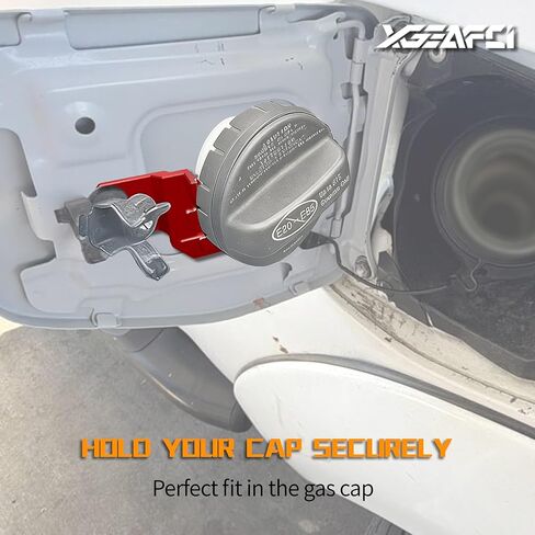 حامل غطاء الغاز لسيارة Toyota Tacoma 2016-2023، حامل باب وقود ألومنيوم متين ممتاز، سهل التركيب، ملاءمة آمنة (أحمر) in Kuwait