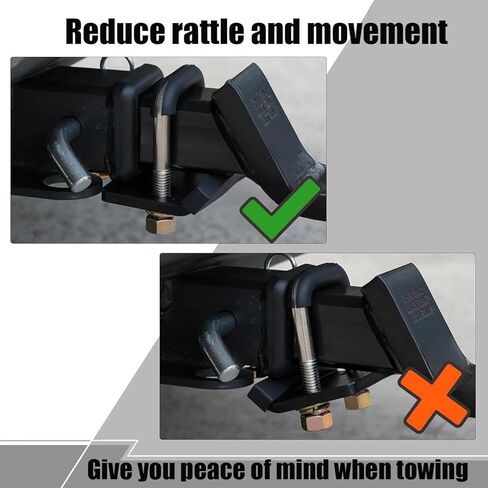 أداة ربط شديدة التحمل مضادة للخشخشة، متوافقة مع 1-1/4 و2 بوصة، مع عوازل مطاطية in Kuwait