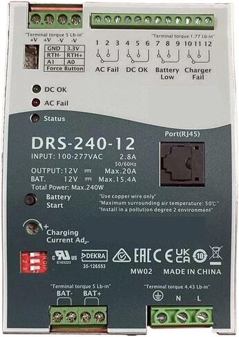 1 قطعة DRS-240 DRS-240-12 DRS-240-24 DRS-240-36 DRS-240-48 DRS 240 240 واط مصدر الطاقة (DRS-240-36) in Saudi Arabia
