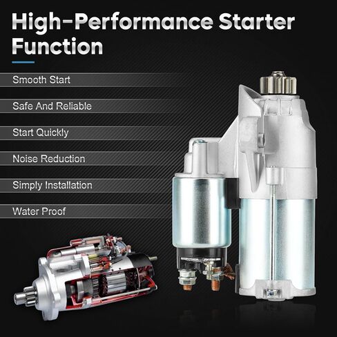 New Starter Fit for 3.5L 3.7L Ford Edge 2007-2015, Explorer 2011-2015, Tarus 2008-2015, Lincoln MKS 2009-2016, Replaces# 410-14078 8G1T-11000-AA SA-968 SA-973 28740 14078 6692 in Saudi Arabia