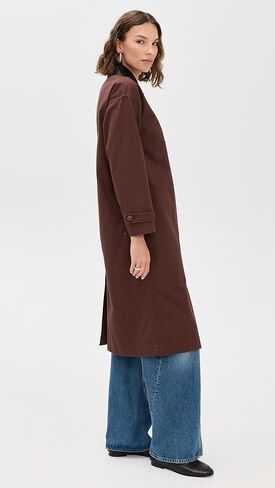 LE BOP Women's Karla Long Utility Barn Jacket in Saudi Arabia