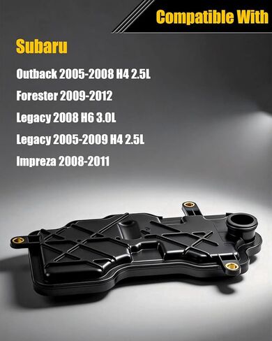 مجموعة فلاتر ناقل الحركة الأوتوماتيكي لسوبارو أوتباك 2005-2008 H4 2.5L، فورستر 2009-2012، ليجاسي 2008 H6 3.0L، ليجاسي 2005-2009 H4 2.5L، امبريزا 2008-2011 يستبدل # 31728AA130، 31728AA091 in Kuwait