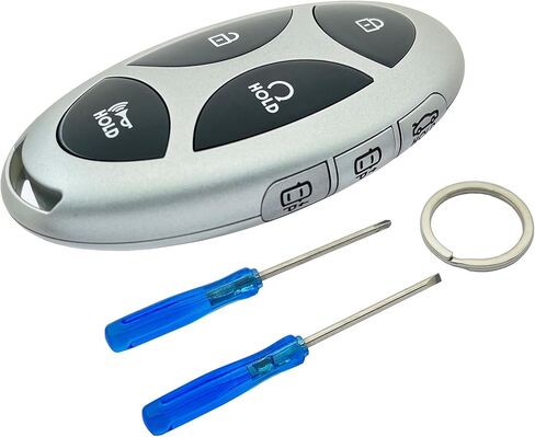 حافظة بديلة لمفتاح ذكي Fob Shell تناسب Hyundai Ioniq 6 Grandeur GN7 KONA Elanrtra Sonata Tucson 2023 2024 2025 Santa Fe غطاء التحكم عن بعد للسيارة بدون مفتاح (5 أزرار) in Kuwait