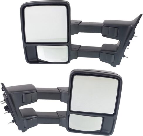 مجموعة مرايا Garage-Pro متوافقة مع Ford F-250 Super Duty 2008-2012، F-350 Super Duty، F-450 Super Duty، F-550 Super Duty Crew Cab Pickup Driver وجانب الركاب مع طي يدوي in Saudi Arabia
