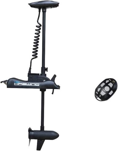 AQUOS Haswing White 12V 55LBS 54inch Electric Bow Mount Trolling Motor with Remote Control for Inflatable Boat Kayak Bass Boat Aluminum Boat Fishing, Freshwater and Saltwater Use in Saudi Arabia