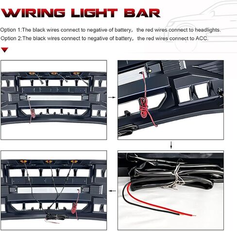 استبدال الشواية الأمامية لـ F150 2015 2016 2017، شبكة المصد الأمامي باللون الأسود غير اللامع مع أضواء الطرق الوعرة in Kuwait