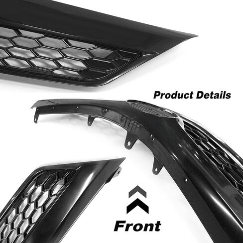 Front Bumper Upper Grille Assembly Fit For 2012 2013 2014 Toyota Camry SE XSE Black Hood Mesh Grill Assembly Factory Style Replacement Grill 5310106340C0 TO1200354 in Saudi Arabia