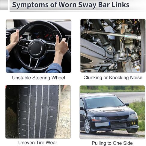 Front Stabilizer Bar Links with 2 Pcs Bushing for Nissan Sentra 2014-2018 Sway Bar Link Kits No.K750719/K200873 1 Set in Saudi Arabia