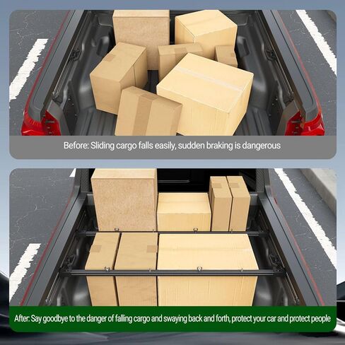 رف سرير الشاحنة متوافق مع 2022-2026 Ford Maverick Cargo Bar Cargo Support 2PCS بديل لملحقات Ford Maverick 2022-2026 in Saudi Arabia