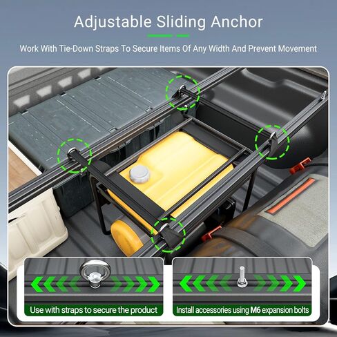 رف سرير الشاحنة متوافق مع 2022-2026 Ford Maverick Cargo Bar Cargo Support 2PCS بديل لملحقات Ford Maverick 2022-2026 in Saudi Arabia