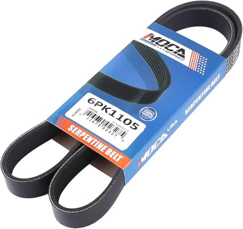 4PK1065 6PK1105 2X Serpentine Belt Fit for Honda 1998-2002 Accord 2.3L in Kuwait