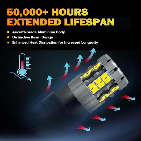 3157 LED Daytime Running Light Bulbs Compatible For Chevy Silverado 1500 2500 3500 1999-2006, 4114 Bulb, White Light, Plug and Play, Pack of 2 in Kuwait