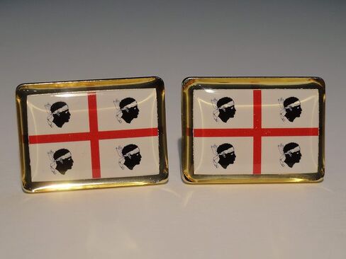 Sardinian Flag Cufflinks, Lapel Pins, Tie Bars, Earrings, Jewelry and Accessories in Kuwait