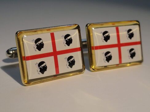 Sardinian Flag Cufflinks, Lapel Pins, Tie Bars, Earrings, Jewelry and Accessories in Kuwait