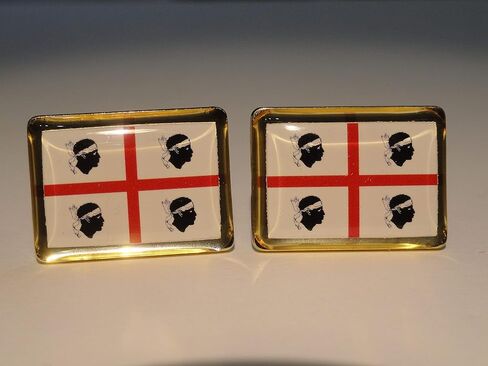 Sardinian Flag Cufflinks, Lapel Pins, Tie Bars, Earrings, Jewelry and Accessories in Kuwait