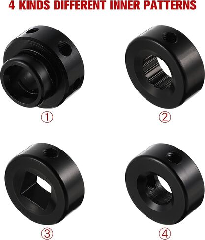 Veemoon 1 نافذة السواعد مجموعة مقبض نافذة السيارة سبائك الألومنيوم نافذة كرنك مقبض عالمي نافذة السيارة مقبض استبدال الباب الملحقات- نافذة بابية مقبض كرنك (4.3 × 1.7 × 1.46 بوصة) in Kuwait