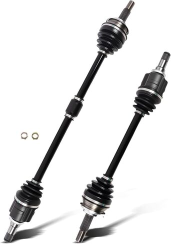 2 Pcs CV Axle Shaft Assembly Kit Compatible with Yaris 2007-2017 1.5L L4, Front Left Long & Right Short Axles with M22×1.5 Axle Nuts, Replaces 434100D520 4342052210 NCV69451 NCV69452 in Saudi Arabia