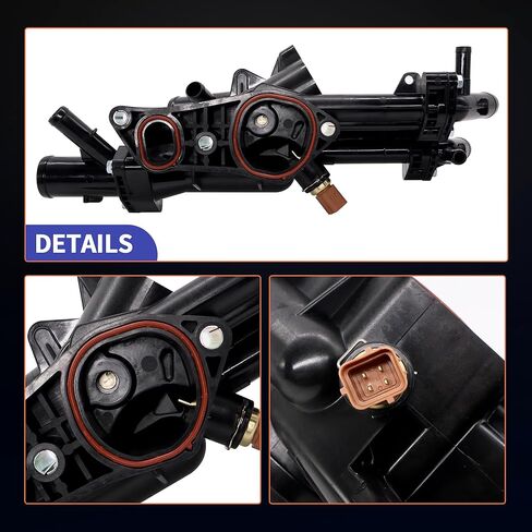 مجموعة مبيت منظم حرارة مبرد المحرك HiSport 25600-2G545 25600-2G540 متوافقة مع Hyundai Sonata 2011-2014 Santa Fe Sport 2013-2014 لكيا أوبتيما 2011-2013 سبورتاج 2011-2013 2.0L L4 in Saudi Arabia