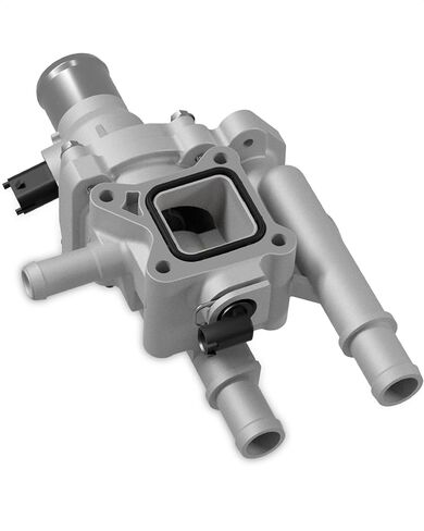 Upgraded Aluminum Engine Coolant Thermostat Housing Assembly with Gasket & Sensor -Fit for Chevrolet Cruze 2011-2016, Sonic 2012-2018, Trax 2013-2020, 1.6L &1.8L, Replace 25199824 25192228 in Kuwait