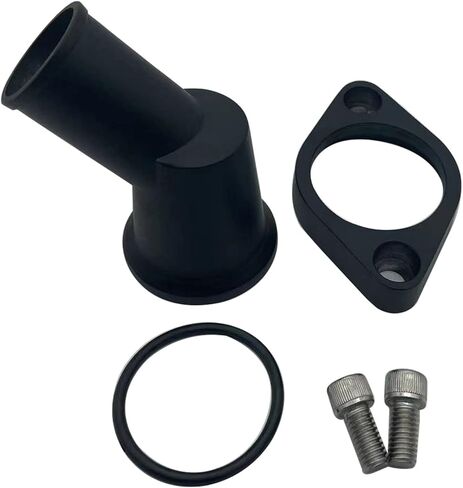 45° Black Swivel Water Neck Thermostat Housing Compatible with Chevrolet LS Engine 5.3 6.0 LS1 LS2 LS3 in Saudi Arabia