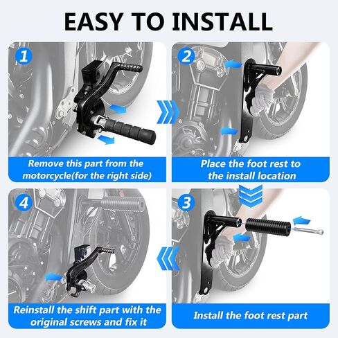 Motorcycle Engine Guard Crash Bars Falling Protectors Highway Foot Rests for Indian Scout Bobber 2015-2024 Accessories(Glossy Black Style) in Saudi Arabia