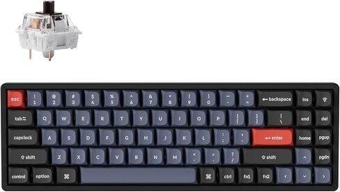 Keychron K14 Pro مفتاح الإضاءة الخلفية الأبيض القابل للتبديل باللون البني - أسود in Saudi Arabia