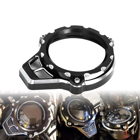 3D CNC Transparent Front Speedometer Tachographs Gauge Cover Trim Ring Compatible with Monkey 125 DAX125 ST125 Trail 125 CT 125 2018-2024 (Red) in Kuwait