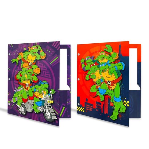 Teenage Mutant Ninja Turtles School Supplies Set - Bundle with 2 Spiral Notebooks, 2 Portfolio Folders, Stickers, More | TMNT School Supplies Set for Boys, Girls, Kids in Saudi Arabia