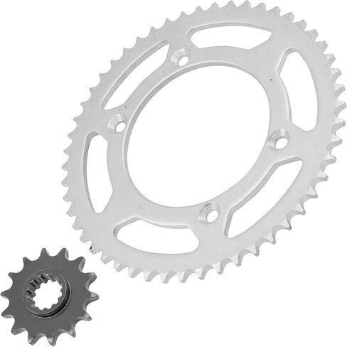 Caltric Front and Rear Sprockets Kit Compatible with Kawasaki KLX125 2003 2004 2005 2006 in Saudi Arabia