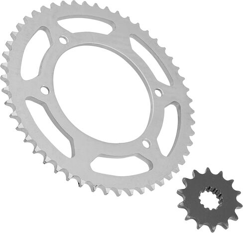 Caltric Front and Rear Sprockets Kit Compatible with Kawasaki KLX125 2003 2004 2005 2006 in Saudi Arabia