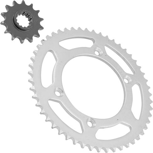 Caltric Front and Rear Sprockets Kit Compatible with Kawasaki KLX125 2003 2004 2005 2006 in Saudi Arabia