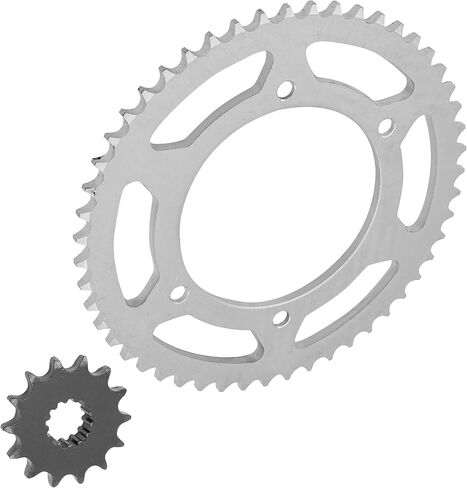 Caltric Front and Rear Sprockets Kit Compatible with Kawasaki KLX125 2003 2004 2005 2006 in Saudi Arabia