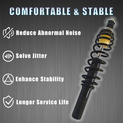 AM137957 AM135372 2Pcs Front Shock Strut absorbers Coil-over Spring adjustable.Compatible with JD Gator 4X2 HPX,4X4 HPX,4X4 Trail HPX,HPX615E,HPX815E,XUV620i XUV850D. in Saudi Arabia
