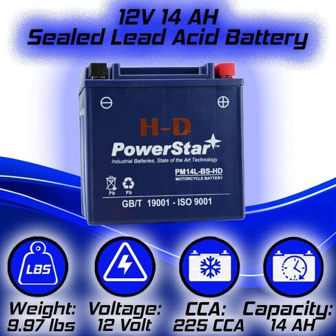 Twin Power 485023 Replacement battery AGM Battery O.E.M. 65958-04 in Saudi Arabia