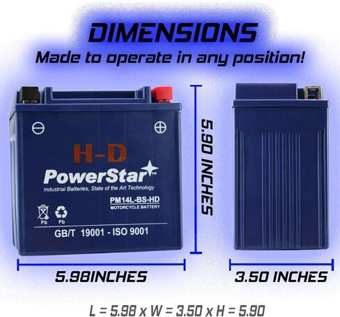 Twin Power 485023 Replacement battery AGM Battery O.E.M. 65958-04 in Saudi Arabia