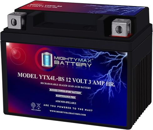 بطارية مايتي ماكس YTX4L-BS SLA لمنتج العلامة التجارية CTX4L-BS M3RH4S 44017 ES4LBS in Saudi Arabia