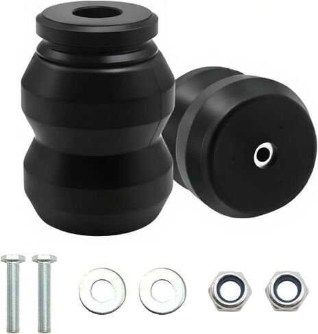 Upgraded 2PCS Rubber Bump Stop Kit Compatible with 2009-2022 Dodge Ram 1500 & 2011-2022 Chevy Silverado GMC Sierra 2WD/4WD, Replaces OEM # DR1500DQ, GMRCK25D, Suspension Upgrade Kit in Kuwait