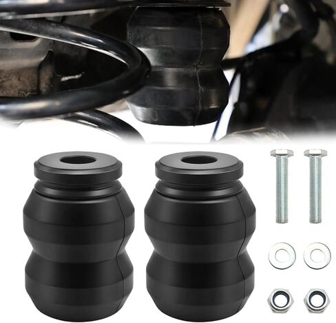 Upgraded 2PCS Rubber Bump Stop Kit Compatible with 2009-2022 Dodge Ram 1500 & 2011-2022 Chevy Silverado GMC Sierra 2WD/4WD, Replaces OEM # DR1500DQ, GMRCK25D, Suspension Upgrade Kit in Kuwait