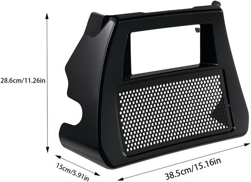 Gloss Black Chin Spoiler Fairing Radiator Cover Compatible for Harley Touring Street Road Glide FLHXSE FLTRXSE 2023 2024 2025 in Saudi Arabia