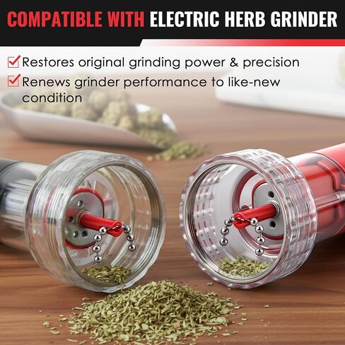 Replacement Chain and Ball Set Compatible with Wakit Grinder RollBotz, Stainless Steel Ball and Chain Assembly for Electric Herb Grinder, Efficient Grinding Replacement Parts Accessories in Kuwait