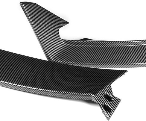 W-POWER, Front Bumper Lip fit for Compatible with 2024-2025 Tesla Model 3, Front Lip Spoiler Body Splitter, WP-Style, Painted Glossy Carbon Fiber ABS in Saudi Arabia