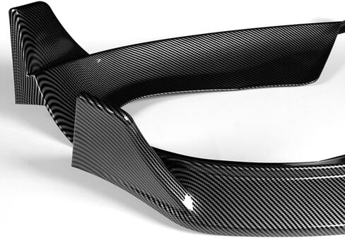 W-POWER, Front Bumper Lip fit for Compatible with 2024-2025 Tesla Model 3, Front Lip Spoiler Body Splitter, WP-Style, Painted Glossy Carbon Fiber ABS in Saudi Arabia