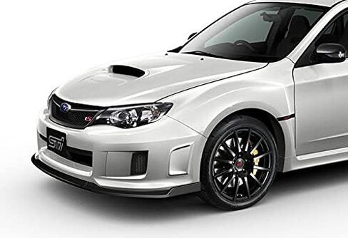 طقم الشفاه الممتص للصدمات الأمامي 3 قطع مناسب لموديلات 2011-2014 Subaru Impreza WRX STI، جناح حماية مقسم على طراز CS2، موزع هواء سد الذقن (أسود غير مطلي) in Kuwait